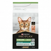 Сухой корм PRO PLAN® для взрослых стерилизованных кошек и кастрированных котов, с высоким содержанием лосося, Пакет Сухой корм PRO PLAN® для взрослых стерилизованных кошек и кастрированных котов, с высоким содержанием лосося, Пакет