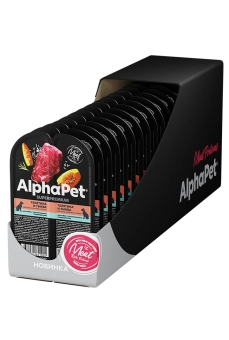 Ламистеры Alphapet Superpremium для собак с чувствительным пищеварением с телятиной и тыквой
