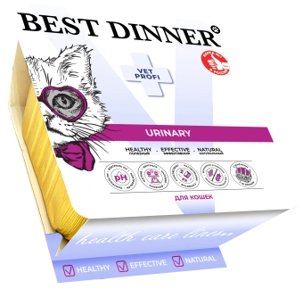 Ламистеры Best Dinner Vet Profi Urinary для кошек нежный паштет с ягнёнком