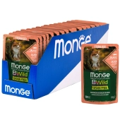 Паучи Monge Cat BWild GRAIN FREE беззерновой для стерилизованных кошек беззерновой из...