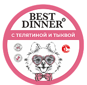 Ламистеры Best Dinner для взрослых собак с телятиной и тыквой