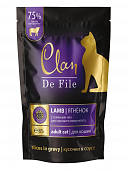 Паучи Clan De File для кошек с ягнёнком и семенами чиа для хорошего иммунитета кусочки в соусе