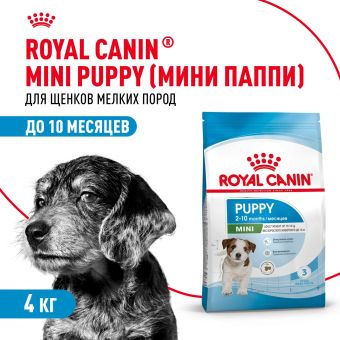Корм для собак Royal Canin Корм Mini Puppy сухой для щенков мелких размеров до 8 месяцев