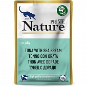 Паучи Prime Nature для кошек с тунцом и дорадо в желе Паучи Prime Nature для кошек с тунцом и дорадо в желе