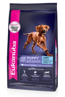 Eukanuba Puppy Large Breed корм сухой для щенков крупных и очень крупных пород в возрасте