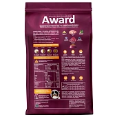 Сухой Корм Award для собак всех пород с говядиной и курицей с брокколи и черникой Сухой Корм Award для собак всех пород с говядиной и курицей с брокколи и черникой