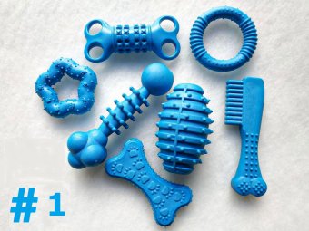 Игрушки комплект для собак синий 
