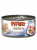 Консервированный корм Petreet Natura Кусочки розового тунца с макрелью для кошек