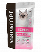 Паучи Мираторг Expert Gastrointestinal для кошек «бережная забота о пищеварении»