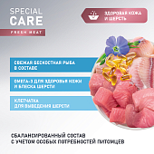 Сухой Корм Award Special Care Sensitive Skin&Coat для взрослых кошек для здоровой кожи и шерсти со свежей белой рыбой