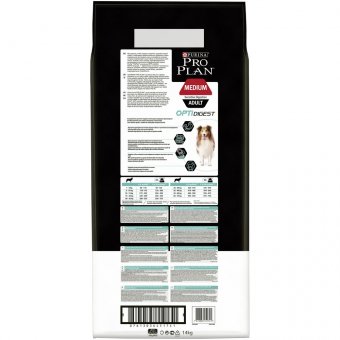 Корм Pro Plan Optidigest для собак средних пород с чувствительным пищеварением ягнёнок ПРОМОПАК