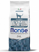Сухой Корм Monge Cat Monoprotein Sterilized монобелковый для стерилизованных кошек и кастрированных котов с форелью