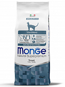 Сухой Корм Monge Cat Monoprotein Sterilized монобелковый для стерилизованных кошек и кастрированных котов с форелью Сухой Корм Monge Cat Monoprotein Sterilized монобелковый для стерилизованных кошек и кастрированных котов с форелью