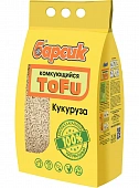 Наполнитель Барсик Tofu кукурузный, древесный, комкующийся