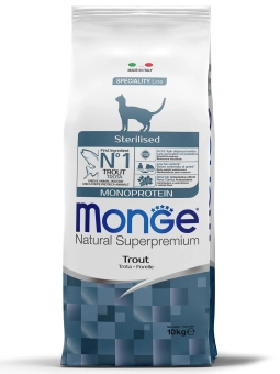 Корм Monge Cat Speciality Line Monoprotein Sterilised монопротеиновый для стерилизованных кошек из форели