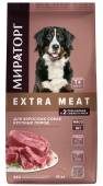 Корм сухой Мираторг Extra Meat для собак крупных пород с мраморной говядиной Black...