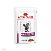 Паучи Royal Canin Renal для кошек для поддержания функции почек с рыбой в соусе