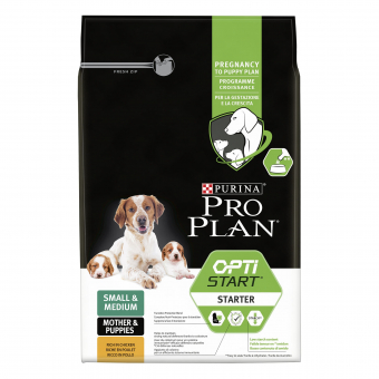 Корм Pro Plan Starter Mini&Medium Dog для щенков средних и мелких пород и кормящих самок с курицей