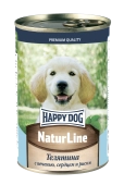 Консервы Happy Dog Natur Line для щенков с телятиной, печенью, сердцем и рисом