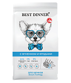 Корм Best Dinner Puppy Sensible Lamb & Berry для щенков с чувствительным пищеварением...
