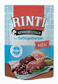 Паучи Rinti Kennerfleisch для собак с куриными сердечками