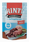 Паучи Rinti Kennerfleisch для собак с куриными сердечками Паучи Rinti Kennerfleisch для собак с куриными сердечками