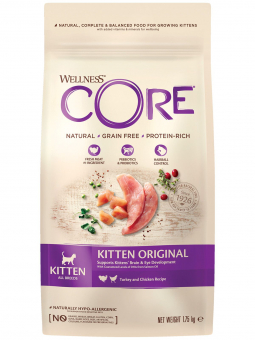 Корм Wellness Core для котят из индейки с лососем