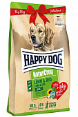 Сухой Корм Happy Dog NaturCroq Adult Lamb and Rice для взрослых собак всех пород с ягненком и рисом 15+3кг!