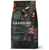 Сухой корм Grandorf Fresh Cat Duck Sterilised для стерелизованных кошек, свежее мясо...