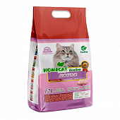 Наполнитель Homecat Ecoline комкующийся для кошачьих туалетов с ароматом лотоса