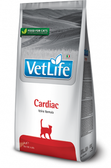 Корм Farmina Vet Life Cat Cardiac для кошек для поддержания работы сердца при хронической сердечной недостаточности