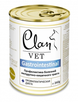 Корм Clan Vet Gastrointestinal для собак с профилактикой болезней ЖКТ