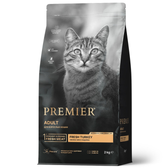 Корм Premier Cat Turkey для взрослых кошек со свежим мясом индейки