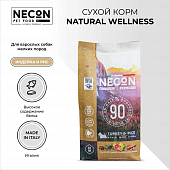 Сухой Корм Necon Natural Wellness Adult Mini Turkey & Rice для взрослых собак мелких пород с индейкой и рисом