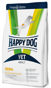 Корм Happy Dog Vet Renal для собак. Ветеринарная диета при почечной недостаточности