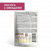 Паучи Sirius для взрослых кошек кусочки в соусе с лососем и овощами Паучи Sirius для взрослых кошек кусочки в соусе с лососем и овощами