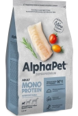 Сухой Корм Alphapet Superpremium Monoprotein для взрослых собак мелких пород из белой...