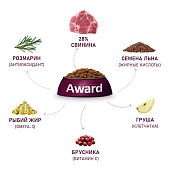 Сухой Корм Award для собак всех пород со свининой с брусники и грушей Сухой Корм Award для собак всех пород со свининой с брусники и грушей