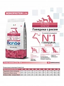 Сухой Корм Monge Monoprotein All Breeds Beef and Rice для собак всех пород с говядиной и рисом