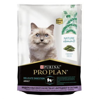 Корм Pro Plan Nature Elements для кошек с чувствит. пищ. или особыми предпочтениями в еде с высоким содержанием индейки