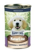 Консервы Happy Dog Natur Line для щенков с телятиной и индейкой