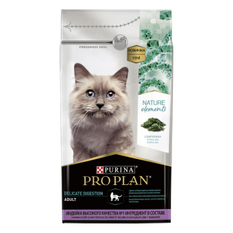 Корм Pro Plan Nature Elements для кошек с чувствит. пищ. или особыми предпочтениями в еде с высоким содержанием индейки