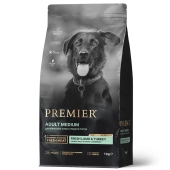 Сухой Корм Premier Dog Lamb&Turkey Adult Medium для собак средних пород со свежим...