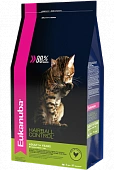 Eukanuba Hairball Control корм для кошек для снижения образования комочков шерсти и их выведения