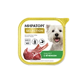 Упаковка ламистеров Мираторг Selection для мелких пород паштет с ягнёнком