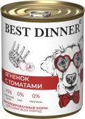 Консервы Best Dinner полнорационный корм для щенков и взрослых собак с ягненком и...