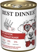 Консервы Best Dinner полнорационный корм для щенков и взрослых собак с ягненком и...