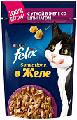 Паучи Felix Sensations для кошек с уткой в желе со шпинатом Паучи Felix Sensations для кошек с уткой в желе со шпинатом