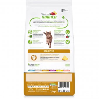 Корм Natural Trainer Cat Sensitive Adult With Duck для взрослых кошек с уткой для склонных к аллергии