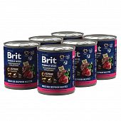 Банки Brit Premium by Nature для собак всех пород с сердцем и печенью